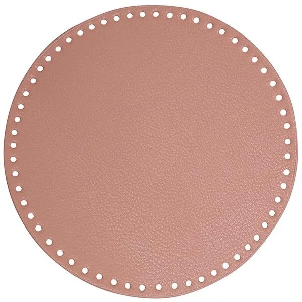 Go Handmade Taske/Kurve Base, PU Læder, Rund, 25 cm